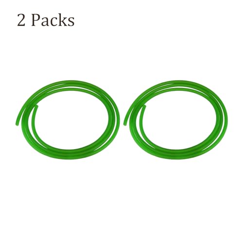 Kozelo 2 Stück Hochleistungs-Urethan-Rundriemen - [1m Länge x 4mm Durchmesser] PU-Übertragungsriemen Polyurethan-Riemen für den Antriebsübertragungsgebrauch, Grün