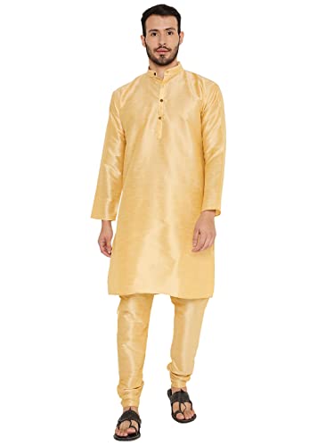 Image of Maharaja Banarasi Dupion Silk Kurta Pjama Set for Men