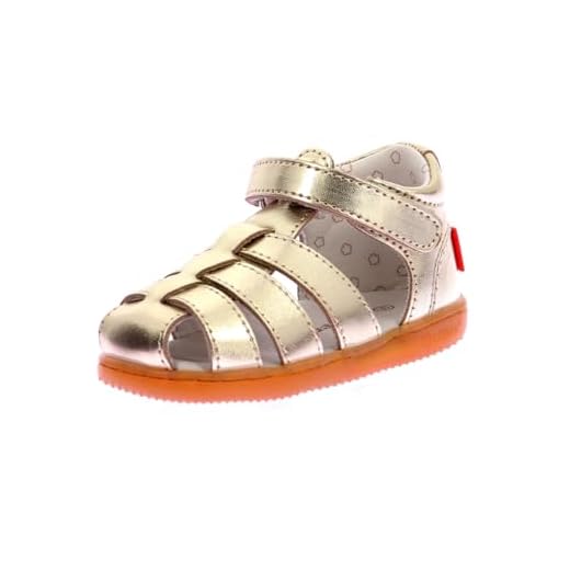 KICKERS Garçon Unisex Kinder FLO Sandale, Or, 23 EU