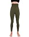 Homma Activewear Thick High Waist Tummy Compression Slimming Body Leggings Pant (Medium, Olive)