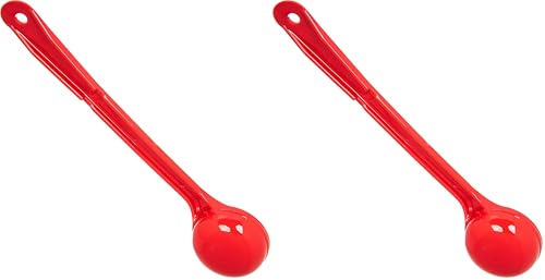 Carlisle FoodService Products Measure Miser Plastic Measuring Spoon with Long Handle, 2 Ounces, Red (Pack of 2)