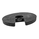  Base de lampe de table Contrepoids Base ronde Poids Base de lampe réutilisable Base ronde pondérée Lampe de bureau en plastique Base de lampe de table noire Base de remplacement de lampe de table Four