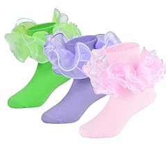 Green/Purple/Pink - 3 Pairs