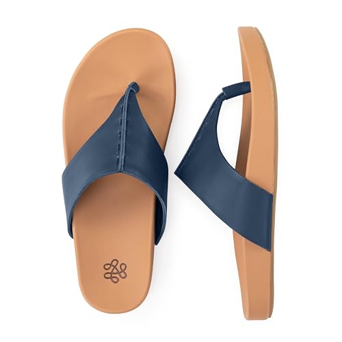 Image of The Sak Everly Slide Sandal - Women's Flat Fashion Slides with Soft Cushion Sole - Beach Slip On Sandals For Everyday