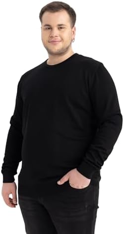 DeFacto Regular Fit Bisiklet Yaka Kazak Siyah XS - Görsel 1