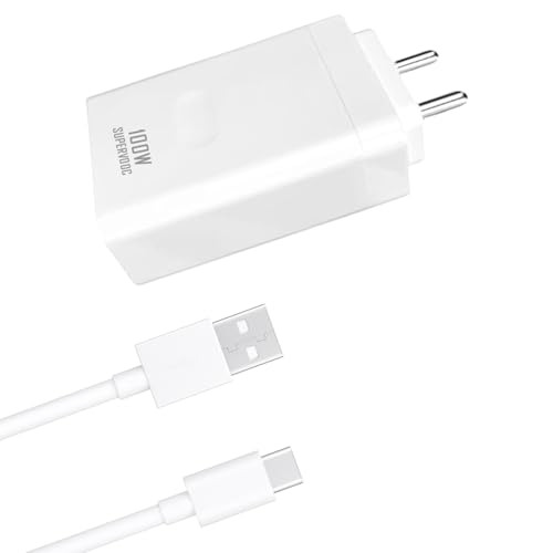 Image of Original 100W Charging Kit Compatible with RealMe Narzo 80 Pro, P3 Pro, P3x (Adapter & Cable)