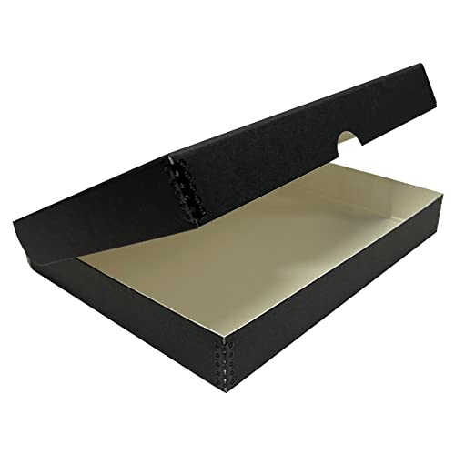 Lineco Archival Folio Storage Box. Metal Edge Archival Boxboard, Clamshell Lid. 9.5 x 12.5 x...