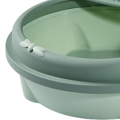 Arenero semi cerrado para gatos Baoblaze grande verde miniatura 4