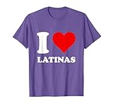 Amor latina. Corazón Rojo I Love Latinas Camiseta