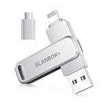 【MFi認定 大容量】USBメモリ BLANBOK+ 512GB iphone usbメモリ メモリースティック Lightning/type-cコネクタ搭載 容量不足解消 写真保存用 外付けメモリ iPhone17/16/15//14/13 /12/iPad/iPod/Win/Mac兼用