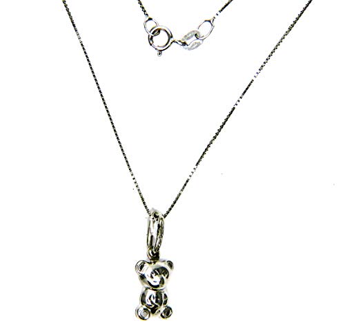 Collana Oro Bianco 18kt (750) Catenina Veneta