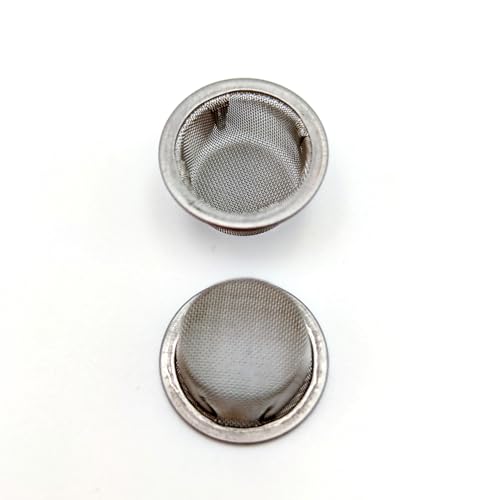 AOMI Pipe Screens Filter Stainless Steel, 30pcs 0.5inch Metal Mesh Bowl Replacement with Box Package for Pipe