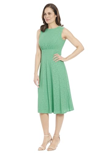 Image of London Times Women's Dresses Inset Waist Midi Dress Career Office Occasion Guest of
