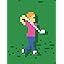 Green 8-bit Birdie