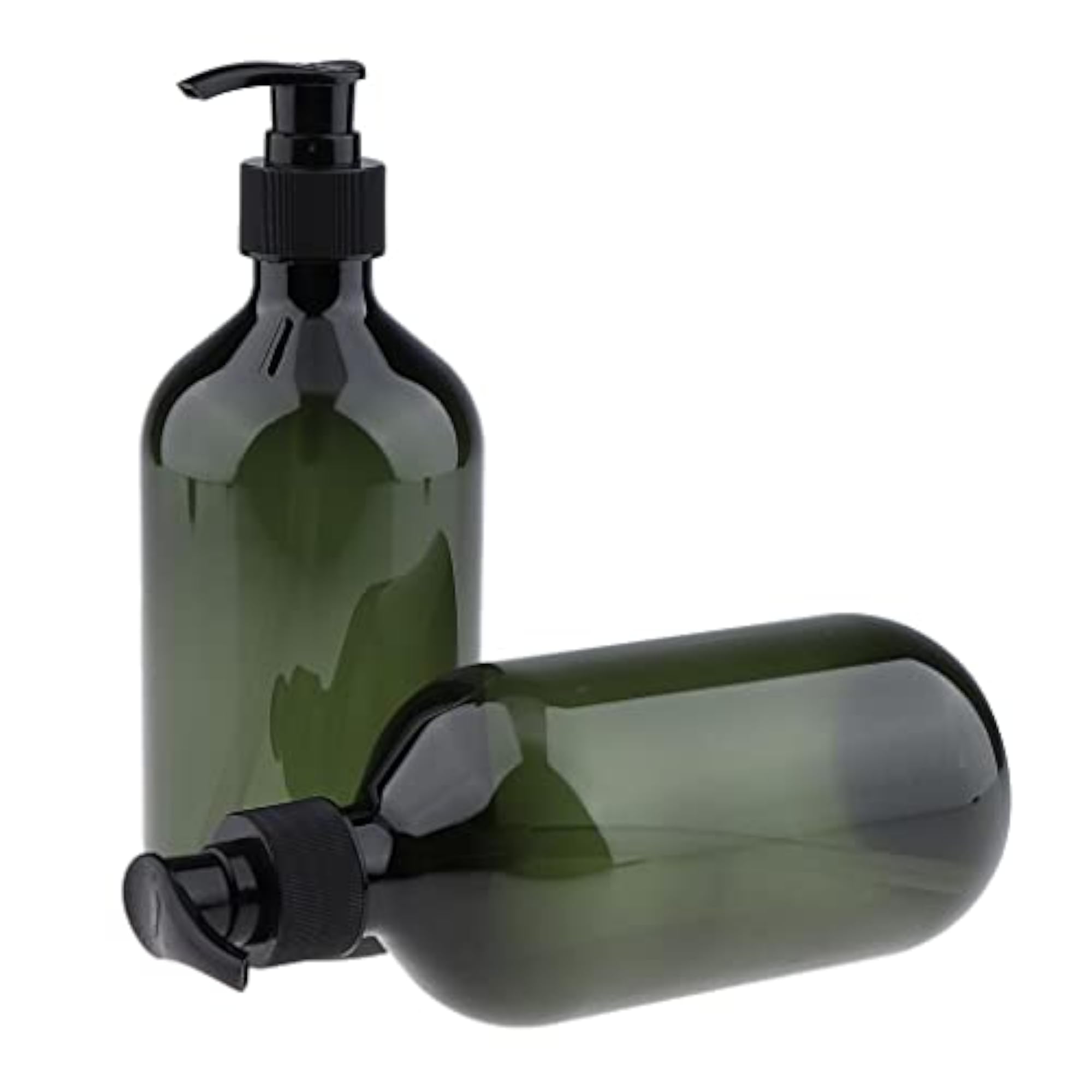 2X Empty Translucent PET Shampoo Conditioner Pump Bottles Container 500ml