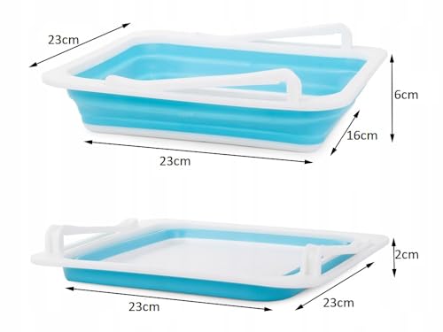 Image of Krevia Fridge Drawer Organizer | Folding Storage Boxes for Home Kitchen Food Refrigerator Shelf Holder | Space Saver Portable Storage Box For Food Refrigerator (Multicolor)