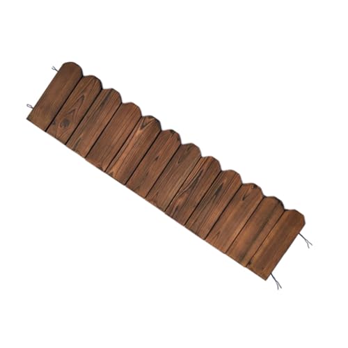 VICASKY Holz Gartenzaun Gartenzaun Aus Holz 102cm Lang x 20cm Hoch Imprägniert Dekorativer Zaun Für Garten Terrasse Blumenbeet Und Balkon Schützend Und Langlebig