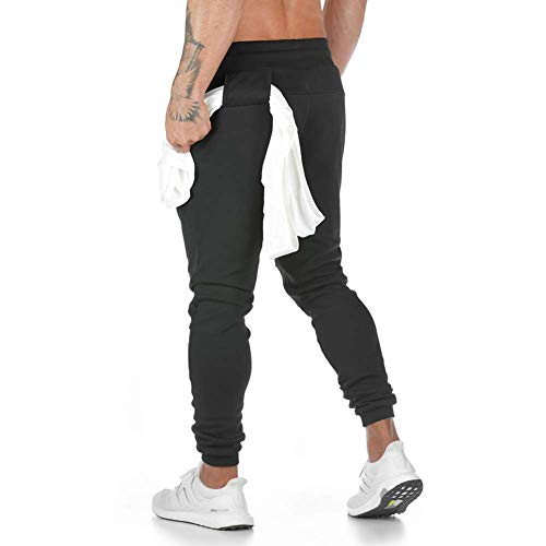Tansozer Joggingbroek voor heren, trainingsbroek, katoen, sportbroek met zakken met - Image 3