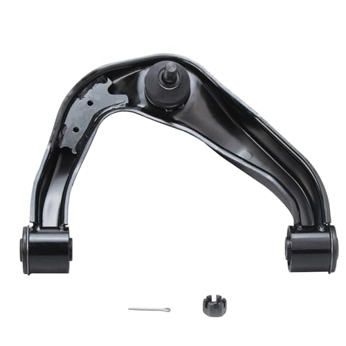 Image of Detroit Axle - Front End Upper Control Arms Kit for Nissan Pathfinder Frontier Xterra, 2 Upper Control Arms w /Ball Joints, 4 Inner & Outer Tie Rods, 2 Boots, Replacement