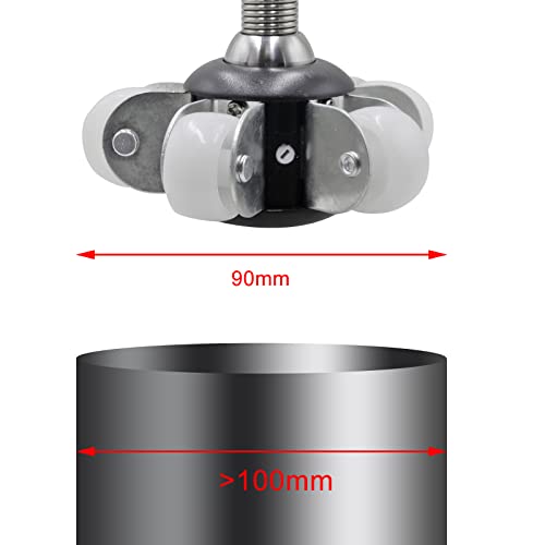 Ersatzteil - Führungsrader für Rohrkamerasonde, Rohrkamerariemenscheibe für Kanalkamerasonde, Geeignet für Rohrkamera Sonde mit 22 und 23 mm Durchmesser, Außendurchmesser 90 mm