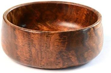 FashionFrame Handmade Single Piece Sheesham Wood Square Platter (No Joints) – 5 inches Bowl