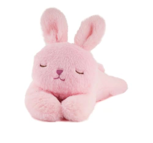 Image of FUZZBUZZ Sleeping Bunny Soft Toy, 19cm, Pink, 18M+