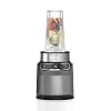 Ninja BN500UK Blender with Auto-iQ Mix-In Cup One Touch Control Smoothies Milkshakes and Frozen Treats Dishwasher Safe Parts Stainless Steel Blades 1000W 2 x 700ml Cups Grey/Silver