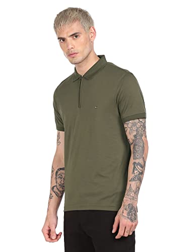 Image of Tommy Hilfiger Men Slim Fit T-Shirt Olive