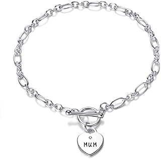 Philip Jones Mum Charm Bracelet Created with Zircondia® Crystals