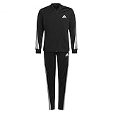Tela Suave adidas G 3S PES TS Tracksuit, Girl\'S, Top:Black/White Bottom:Black/White, 7-8A