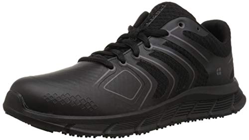 Shoes for Crews Course, Women's Slip Resistant Work Shoes, Water Resistant and Easy Clean, Black, Size 6.5