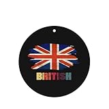 24 PCS Retro Vintage Britain Flag British Car Air Fresheners Cards Set, Multi-Pack...