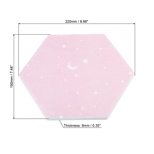 Tableau feutre hexagone mural pour organiser les notes et photos - 2