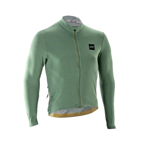 Maillot VTT Leatt Endurance 4.0 manches longues vert pour le cross-country et trail