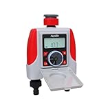 Aqualin Water Sprinkler Timer Two Outlets Electronic Hose Tap Garden Irrigation System Controller Watering Computer Waterproof for Lawn Yard