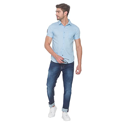 Image of spykar Men's Cotton Slim Casual Shirts