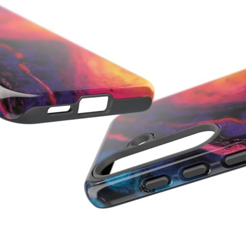 Coque Samsung S25 bleu art fluide - Protéger des rayures avec style - 3