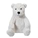 Giocattoli di agnello di albicocca peluche orso polare farcito animale morbido peluche perfetto per ragazze ragazzi (orso polare, 23 cm)
