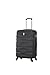 CELIMS - Valigia Media 20 kg Rigida Nero Leggera | Valigia da Stiva 65cm Donna | Lucchetto Integrato | ABS | Trolley Medio 65cm con 4 Ruote