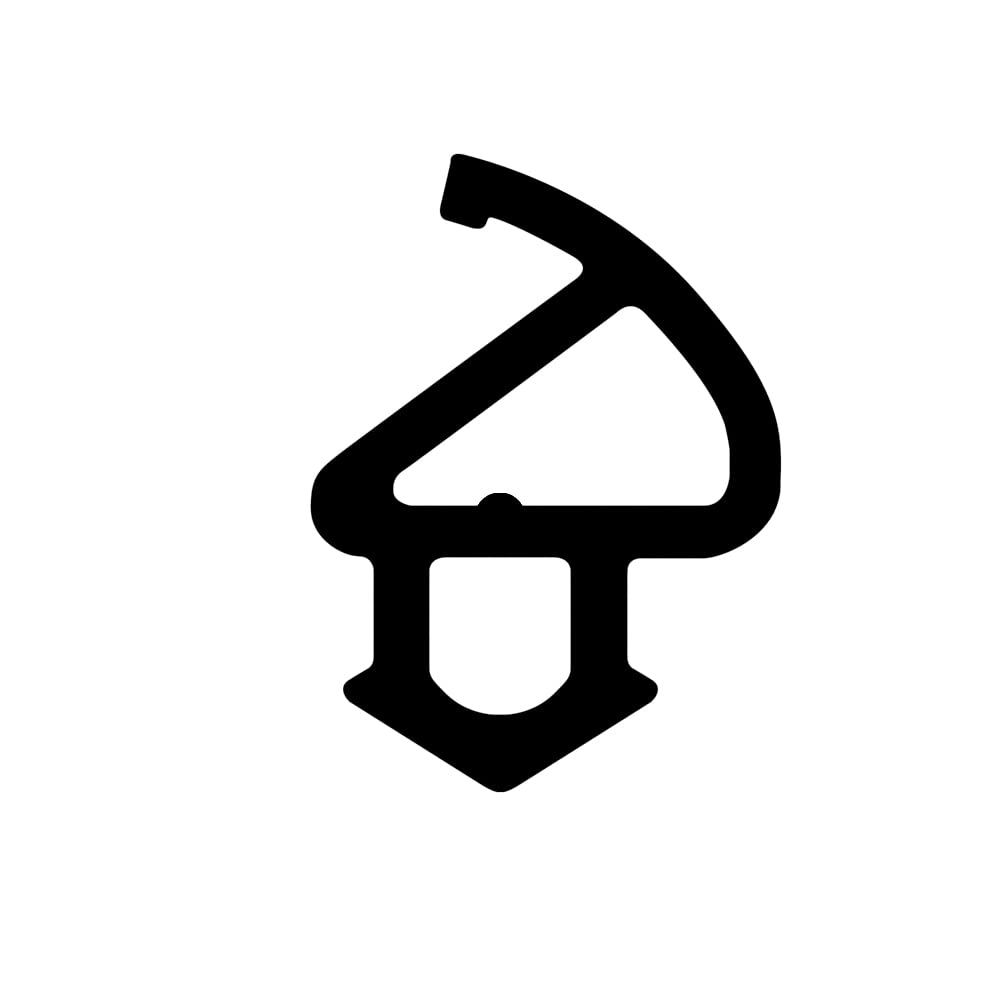 GB DIY Store uPVC Window & Door Gasket Seal Double Glazing Bubble Flipper Rubber Repair Draught Seal F130 Black (Per Metre)