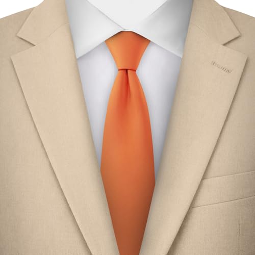 Image of Jacob Alexander Men's Slim Width 2.75 inch Solid Color Tie