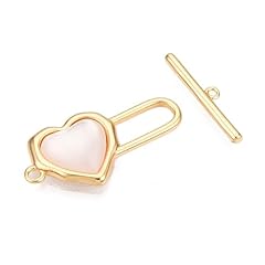 Heart Toggle Clasps_5 pcs