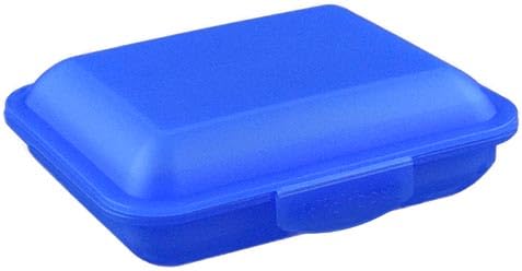 Buchsteiner Klickbox POCKET | Brotdose | Lunchbox | Aufbewahrungsdose | Frischhaltedose | spülmaschinenfest (blau)