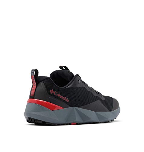 Columbia mens Facet 15 Hiking Shoe, Black/Bright Red, 11 US