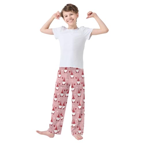 Sweet Gnome Boys Long Pants Soft Trousers Elastic Waist Kids Lounge Bottoms with Pockets S-XL2