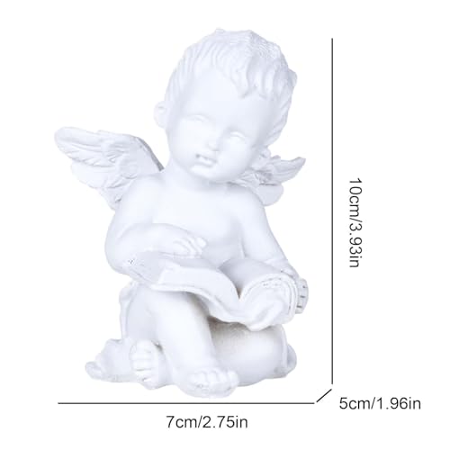 Statue de chérubin et figurines d'anges blanches pour décoration maison - 6