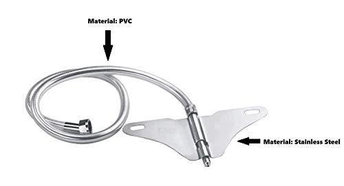 KKD® Toilet Seat/Commode Jet Spray (Regular Type) (1.5 Meter) Stainless Steel Grade 304 Jet Spray Health Faucet (Built-in Installation Type)