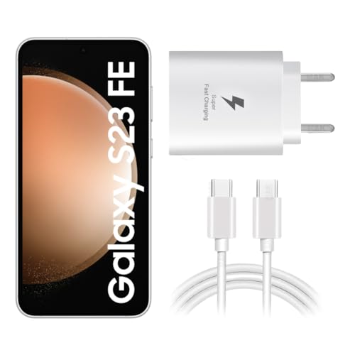 Image of Original 25w Power Delivery Charger | White Wall Adapter & Cable | USB C to C | Compatible with Samsung Galaxy S20 FE.