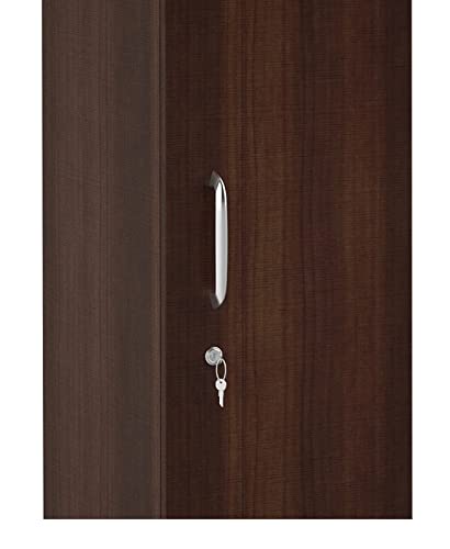 Image of MAMTA Decoration Engineered Wood Wardrobe with 1 Door for Bedroom Wooden Almirah for Living Room Home (Dark Elm Finish)