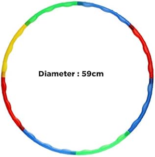Bahob® Plastic Hula Circle,Collapsible Kids Hula Hoop, Detachable Tubes for Hula Ring, Exercise Hula Hoop for Fitness Gymnastics Dance Games Pet Training